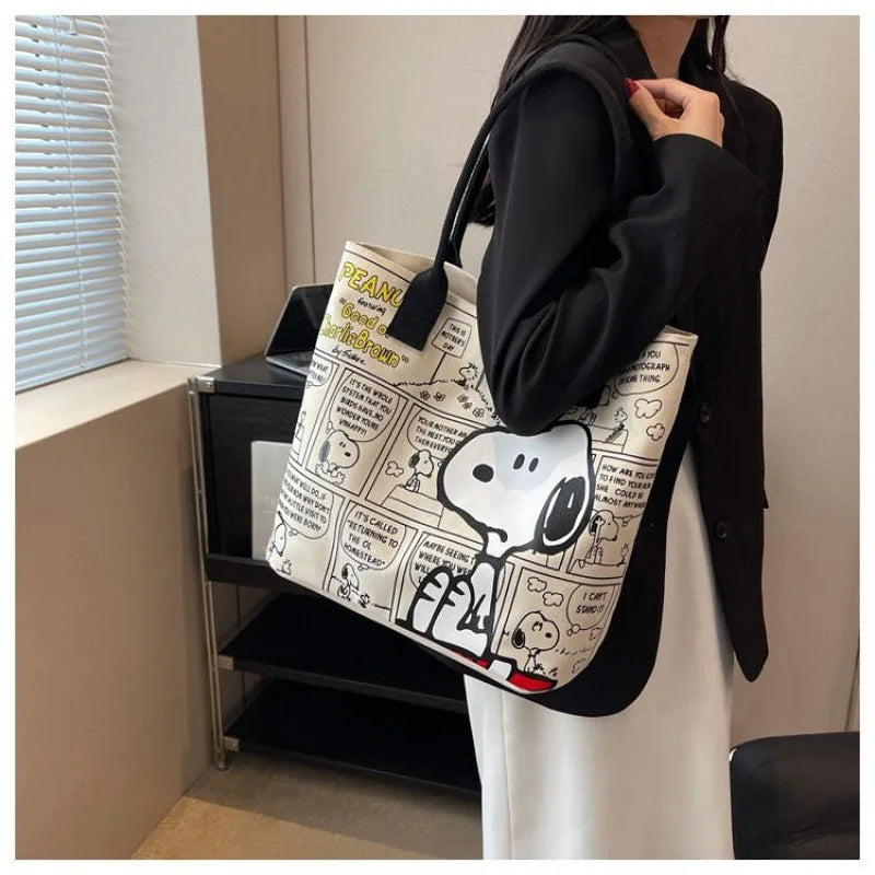 Sanrio Snoopy Tote Bag: Spacious, Stylish, & Perfect for Anime Fans | Versatile Gift for Her