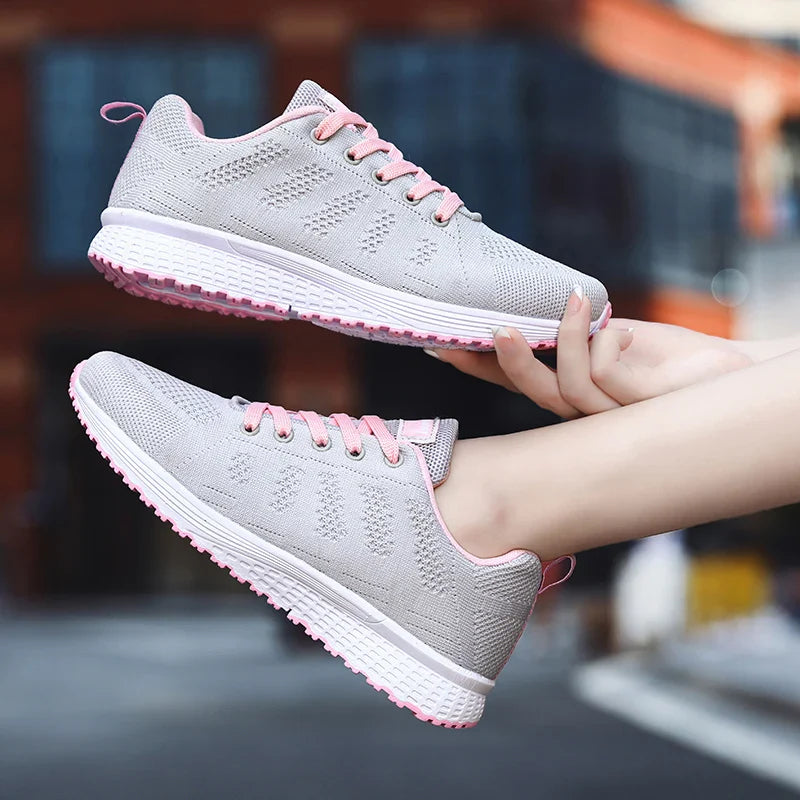 Cloudwalk Comfort: Breathable Mesh Sneakers for Men & Women