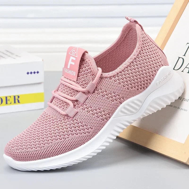 Experience Breathable Comfort with Every Step: Women's Fashionable Platform Sneakers